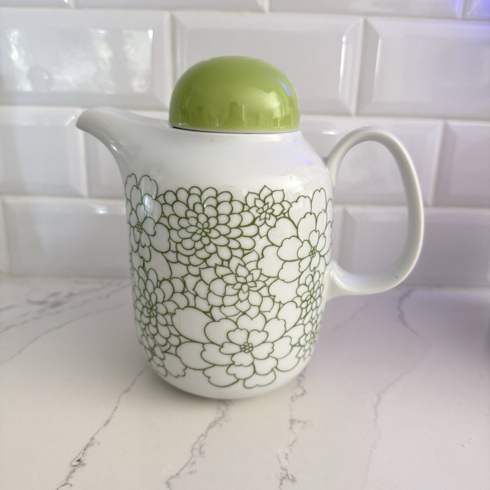 Vintage Arzberg Brasilia Porcelain Coffee Pot Designed By Hans Theo Baumann 70's